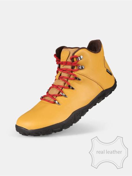     Outdoorové barefoot boty Kilpi BARE LEATHER HIGH-U beige