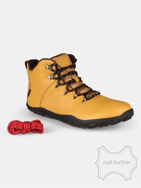     Outdoorové barefoot boty Kilpi BARE LEATHER HIGH-U beige